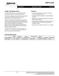 Datasheet ICM7211AMlPL manufacturer Intersil